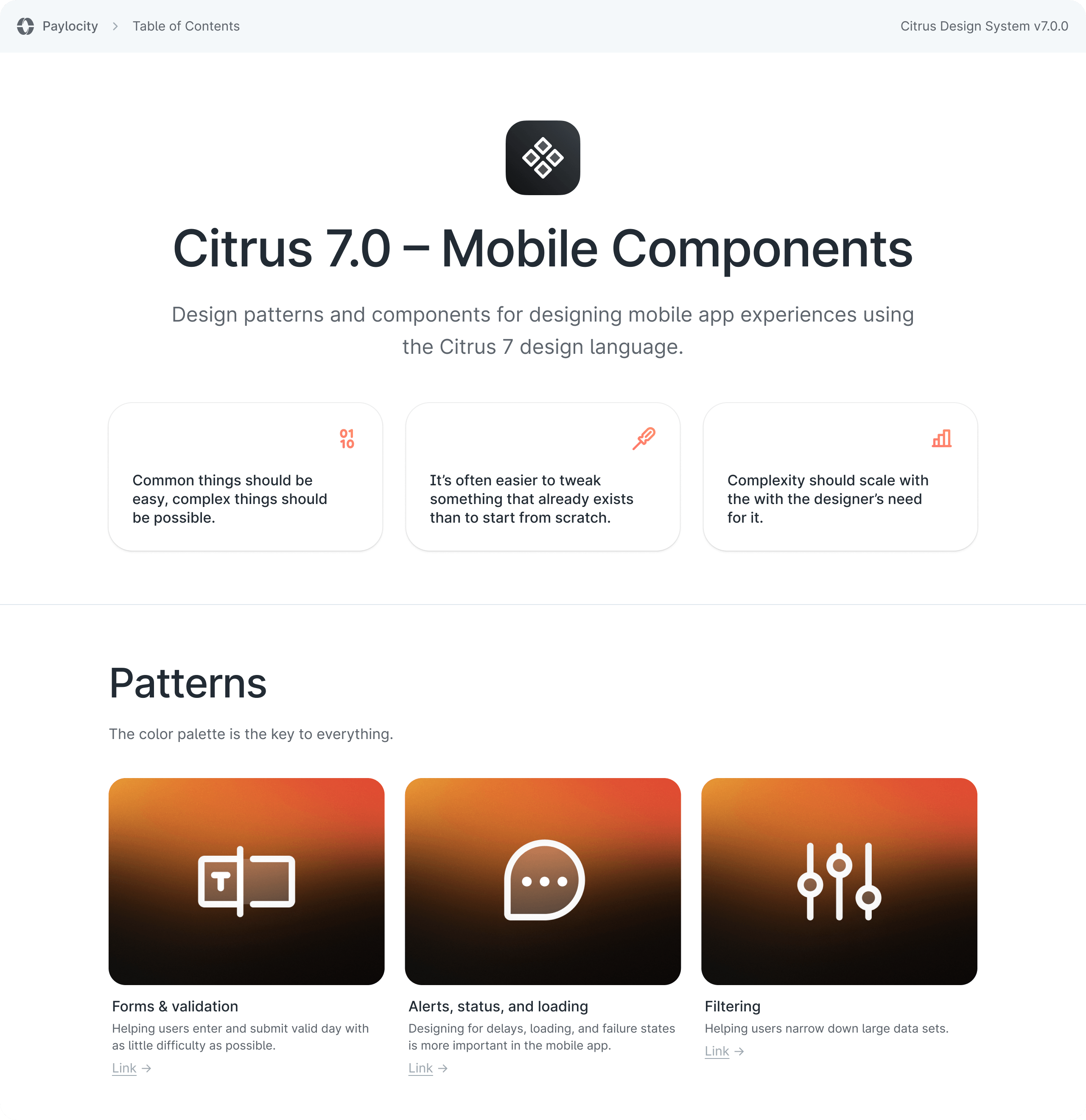 Table of contents in Figma file
